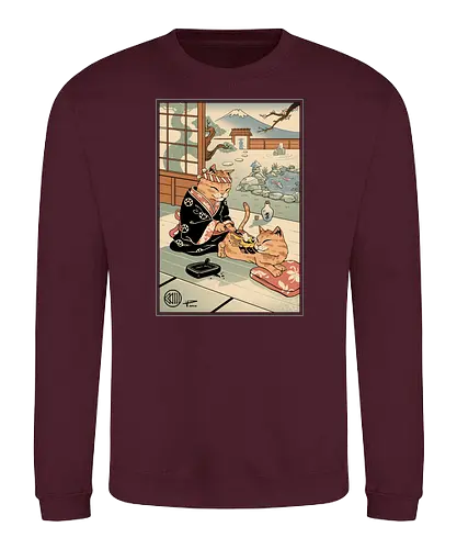 Tattooed Meowster - katze, cat, tattoo, traditional - Sweatshirt