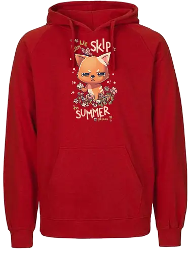 Skip to Summer Allergic Cat - allergy, Pollen, allergie, frühling, spring - Fairtrade Hoodie