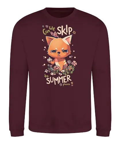 Skip to Summer Allergic Cat - allergy, Pollen, allergie, frühling, spring - Sweatshirt