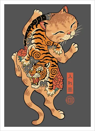 Tiger Cat Irezumi