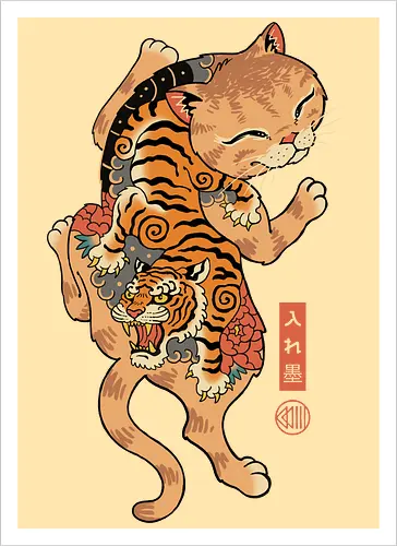 Tiger Cat Irezumi