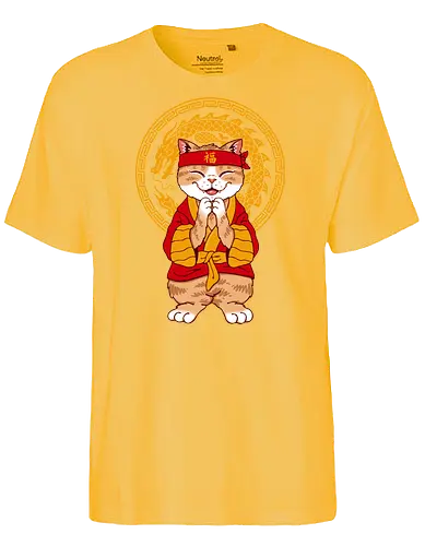 Year of the Dragon Lucky Meowster - dragon, drache, cat, katze, lunar new yr - Fairtrade T-Shirt