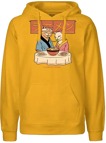 A Ramentic Moment - love, ramen, romantic, cat, katze, valentiConsole - Fairtrade Hoodie