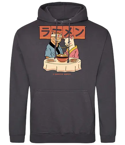 A Ramentic Moment - love, ramen, romantic, cat, katze, valentiConsole - Standard Hoodie
