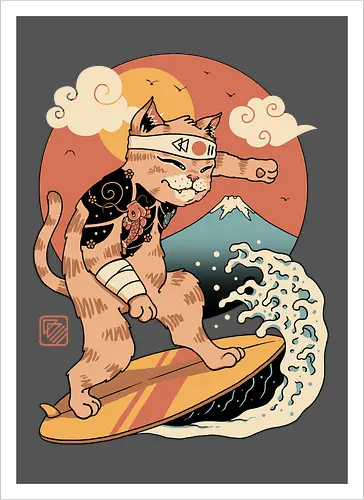 Meowster Surfer