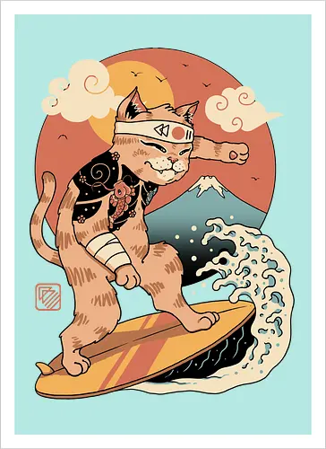 Meowster Surfer