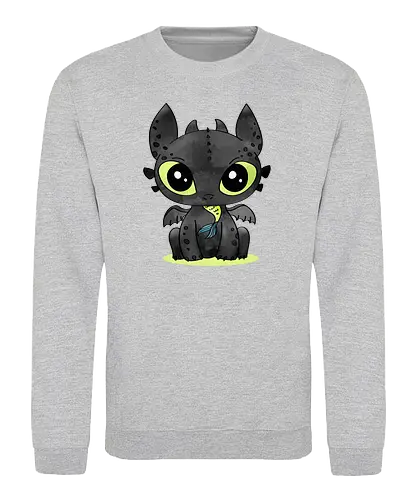 Dragon - dragon, cute, animation, film niedlich - Sweatshirt