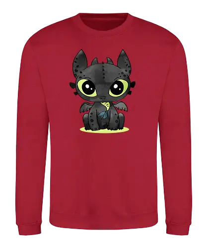 Dragon - dragon, cute, animation, film niedlich - Sweatshirt