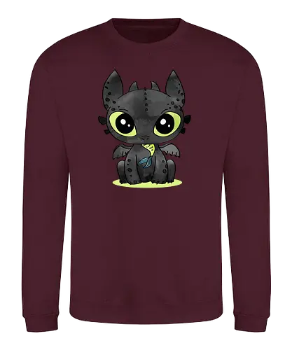 Dragon - dragon, cute, animation, film niedlich - Sweatshirt