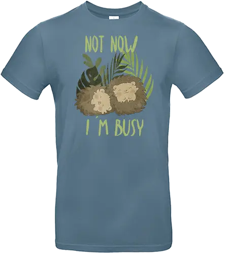 Busy Hedgehog - hedgehog, igel, cute, kawaii, Busy, sleep - Standard T-Shirt