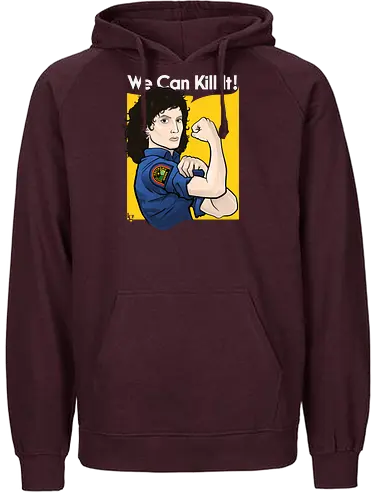 Ellen the Bug Hunter - alien, ripley, aliens, weyland yutani, weyland, yutani, we can kill it, we can do it - Fairtrade Hoodie