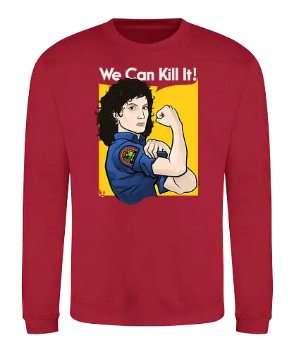 Ellen the Bug Hunter - alien, ripley, aliens, weyland yutani, weyland, yutani, we can kill it, we can do it - Sweatshirt