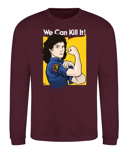 Ellen the Bug Hunter - alien, ripley, aliens, weyland yutani, weyland, yutani, we can kill it, we can do it - Sweatshirt