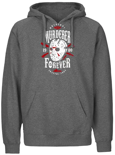 Murderer Forever - jason voorhees, freitag der 13., thank god it's friday, horror, slasher, movie, classic - Fairtrade Hoodie