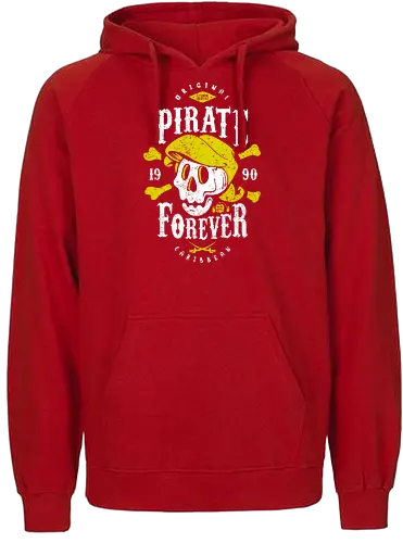 Pirate Forever - monkey island, guybrush threepwood, pirat, lucasarts, adventure, retrogames - Fairtrade Hoodie