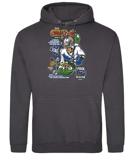 GroovyOs Cereal - jump'n'run, retrogames, rthworm jim - Standard Hoodie