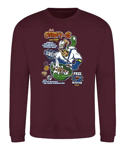 GroovyOs Cereal - jump'n'run, retrogames, rthworm jim - Sweatshirt