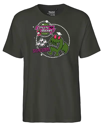 Cthulhu Rocket - chuchu rocket, classic gaming, cthulhu, lovecraft, h.p. lovecraft - Fairtrade T-Shirt