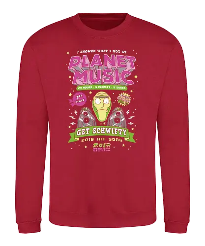 Planet Music Winner - rick, morty, music contest, get schwifty, adult, cartoon, trickfilm - Sweatshirt