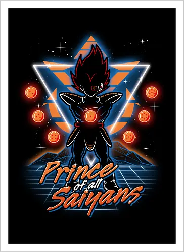 Retro Saiyan Prince