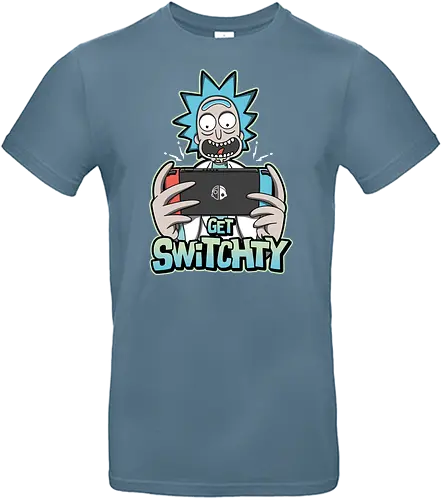 Get Switchy - rick, morty, switch, schwifty, adult swim, mashup, gaming, console - Standard T-Shirt