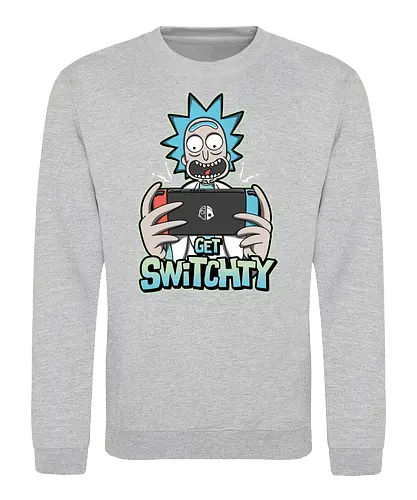 Get Switchy - rick, morty, switch, schwifty, adult swim, mashup, gaming, console - Sweatshirt