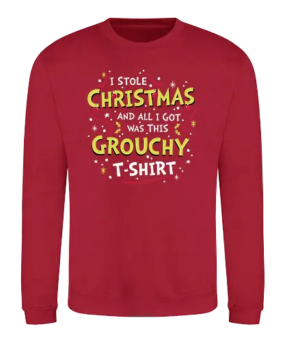 I Stole Christmas - grinch, the grinch, fun, christmas, weihnachten, dr seuss, dr. seuss - Sweatshirt
