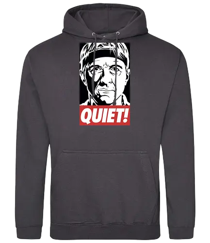 QUIET - cobra kai, tv, series, karate, Quiet, Strike first, Strike hard - Standard Hoodie