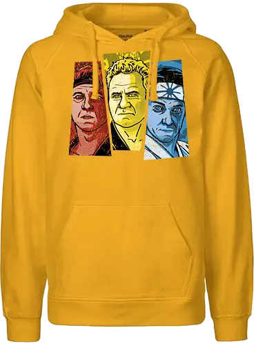 The Three Senseis - tv, Sensei, cobra kai, Dojo, karate, gle Fang - Fairtrade Hoodie