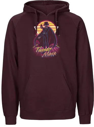 Retro Tuxedo Guardian - sailor, moon, tuxedo, Magical Girl, anime - Fairtrade Hoodie