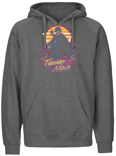 Retro Tuxedo Guardian - sailor, moon, tuxedo, Magical Girl, anime - Fairtrade Hoodie