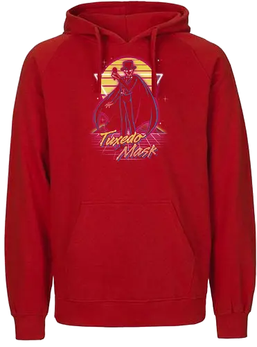 Retro Tuxedo Guardian - sailor, moon, tuxedo, Magical Girl, anime - Fairtrade Hoodie