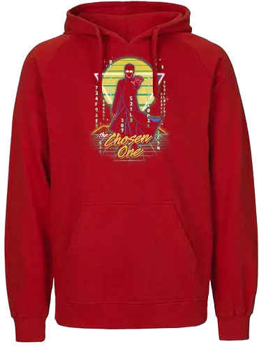 Retro Virtual Chosen One - matrix, retro, neo, 90s - Fairtrade Hoodie