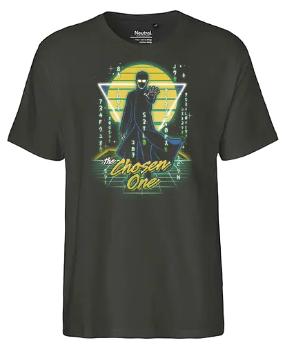 Retro Virtual Chosen One - matrix, retro, neo, 90s - Fairtrade T-Shirt