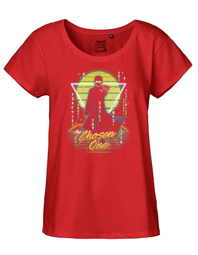 Retro Virtual Chosen One - matrix, retro, neo, 90s - Fairtrade Girl Shirt