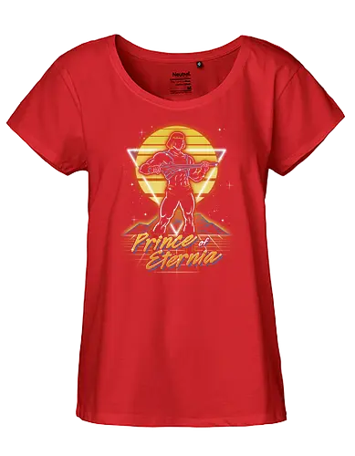 Retro Powerful Prince - retro, tv, He-Man, motu - Fairtrade Girl Shirt