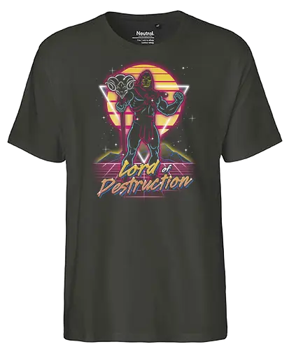 Retro Lord of Destruction - retro, villain, enemy, motu, skeletor - Fairtrade T-Shirt
