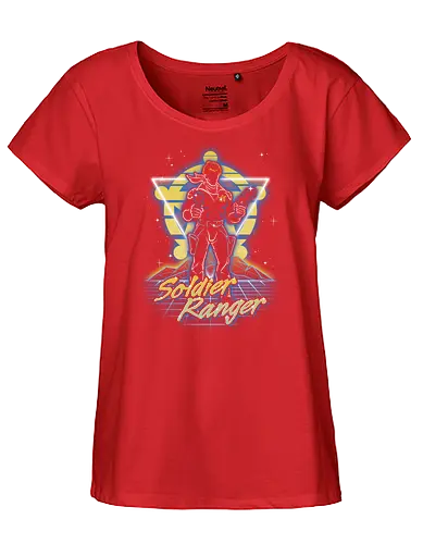 Retro Soldier Ranger - space, ranger, space cowboy, space western, scifi - Fairtrade Girl Shirt