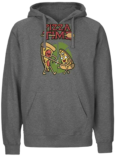 Pizza Time - pizza, adventure, time, mashup, finn, jake - Fairtrade Hoodie
