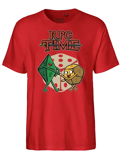 RPG Time - rpg, pen, paper, dice, würfel, adventure - Fairtrade T-Shirt