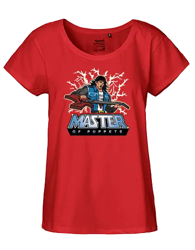 Master of Metal - motu, mashup, Eddie, munson, stranger, Hellfire - Fairtrade Girl Shirt