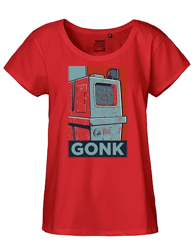 GONK - droid, droide, space opera, scifi, robot, Roboter - Fairtrade Girl Shirt