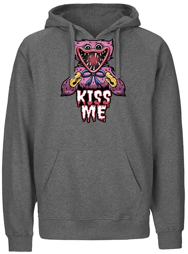 Kiss Me - Poppy, Huggy, Wuggy, horror, games - Fairtrade Hoodie