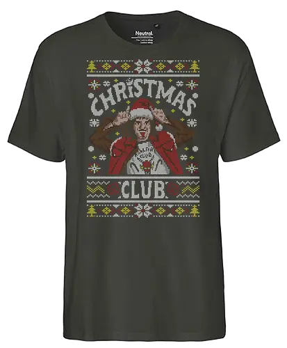 Christmas Club Ugly Sweater - christmas, weihnachten, Eddie, strange, Ugly sweater - Fairtrade T-Shirt