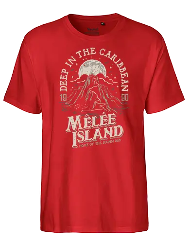 Deep in the Caribbn - monkey, island, point and click - Fairtrade T-Shirt