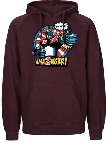 Amazinger - anime, manga, mecha, robot - Fairtrade Hoodie