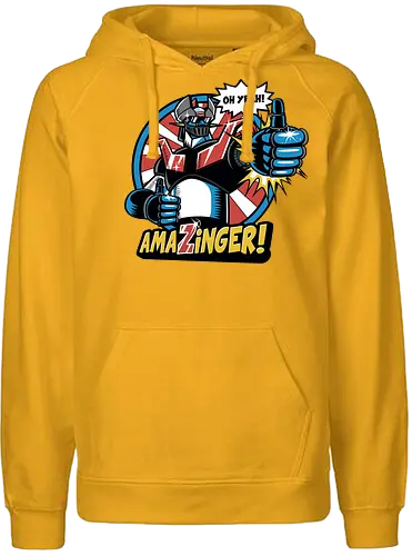 Amazinger - anime, manga, mecha, robot - Fairtrade Hoodie