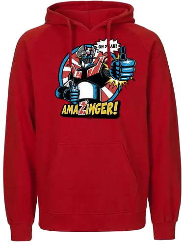 Amazinger - anime, manga, mecha, robot - Fairtrade Hoodie