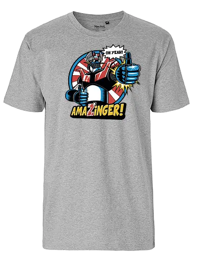 Amazinger - anime, manga, mecha, robot - Fairtrade T-Shirt