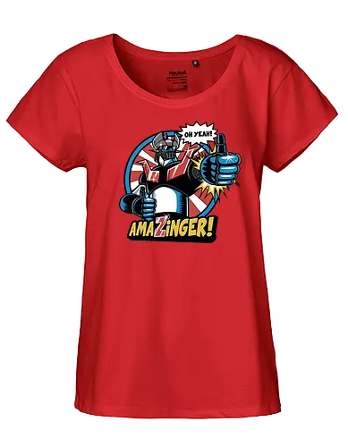 Amazinger - anime, manga, mecha, robot - Fairtrade Girl Shirt